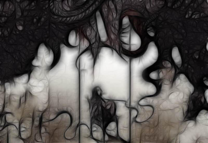 abstract dark swirls and light