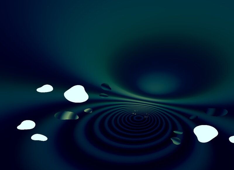 Abstract dark teal vortex