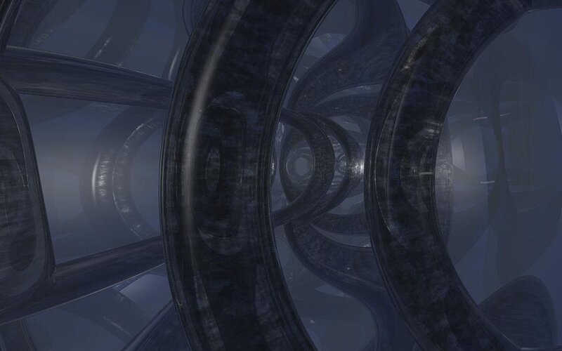 abstract dark tunnel structure