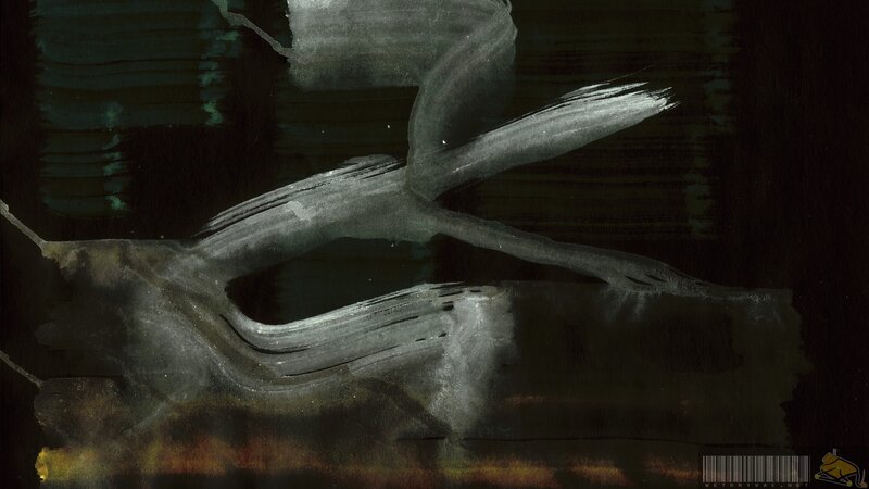 abstract dark watercolor painting