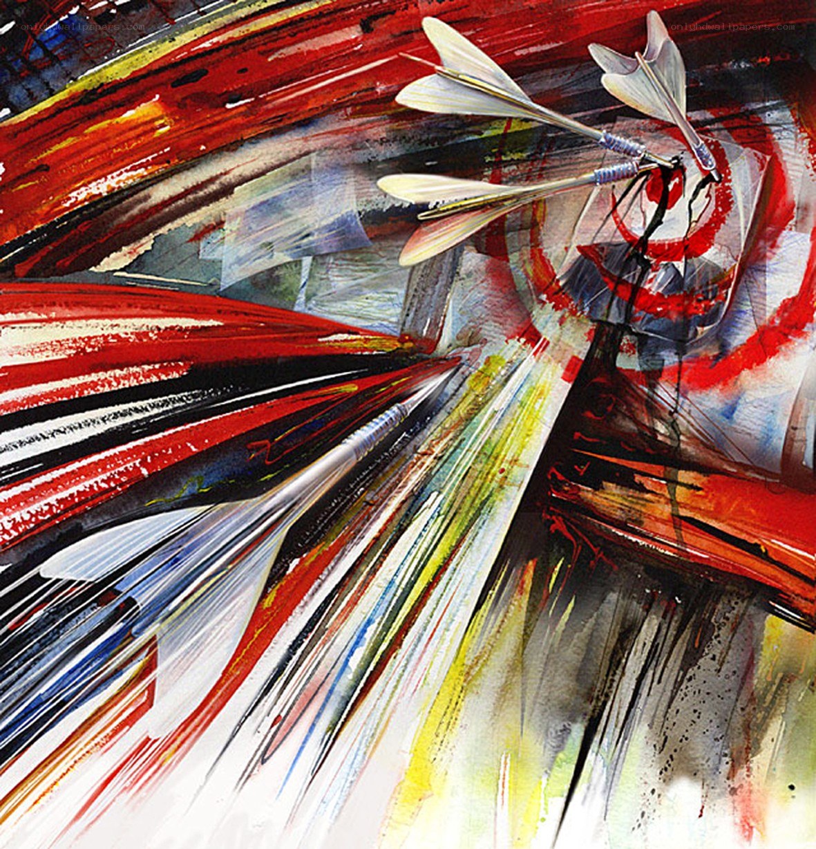Abstract darts art