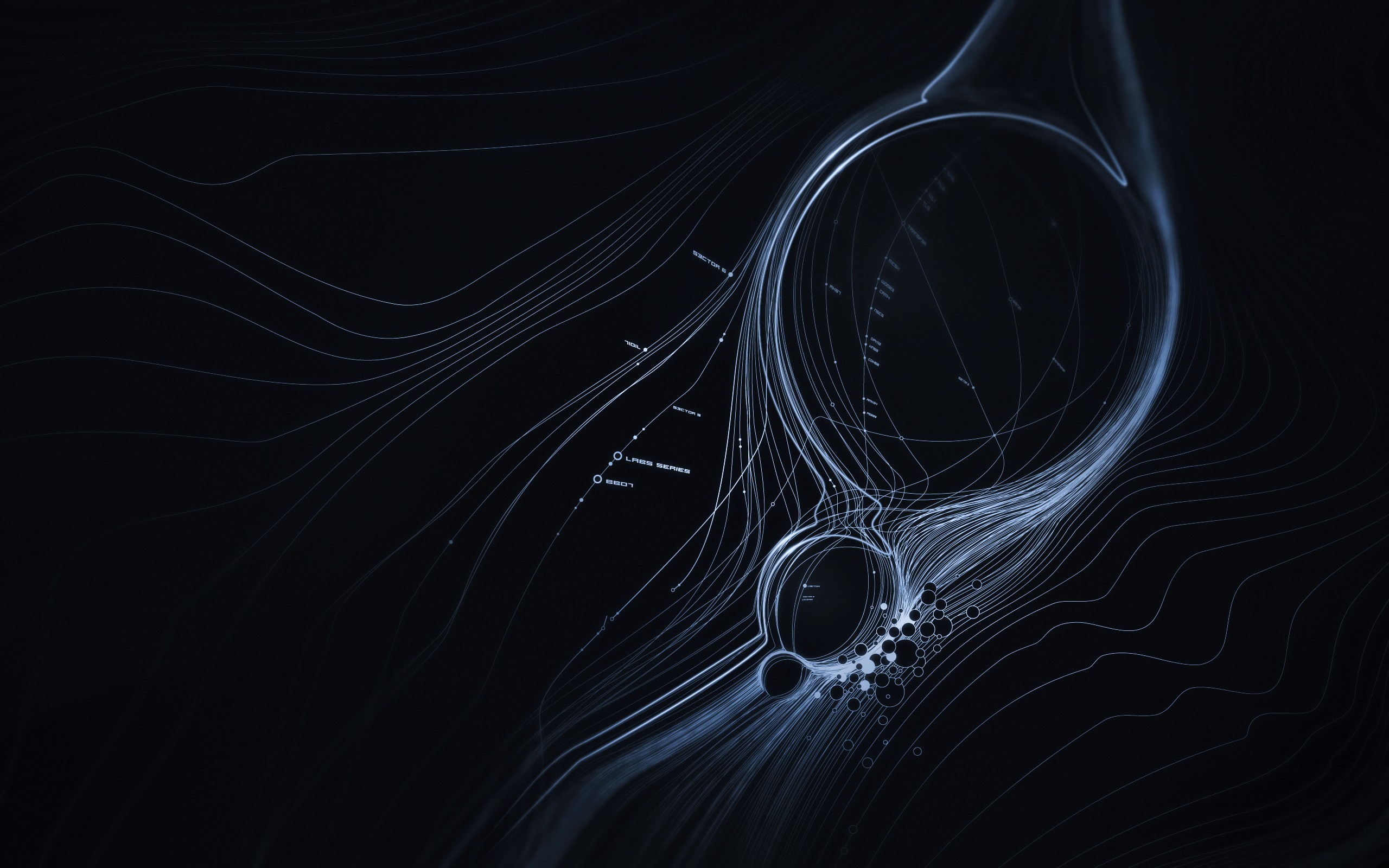 abstract data flow visualization