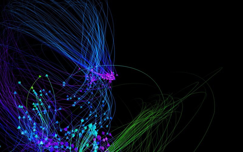 Abstract data flow visualization