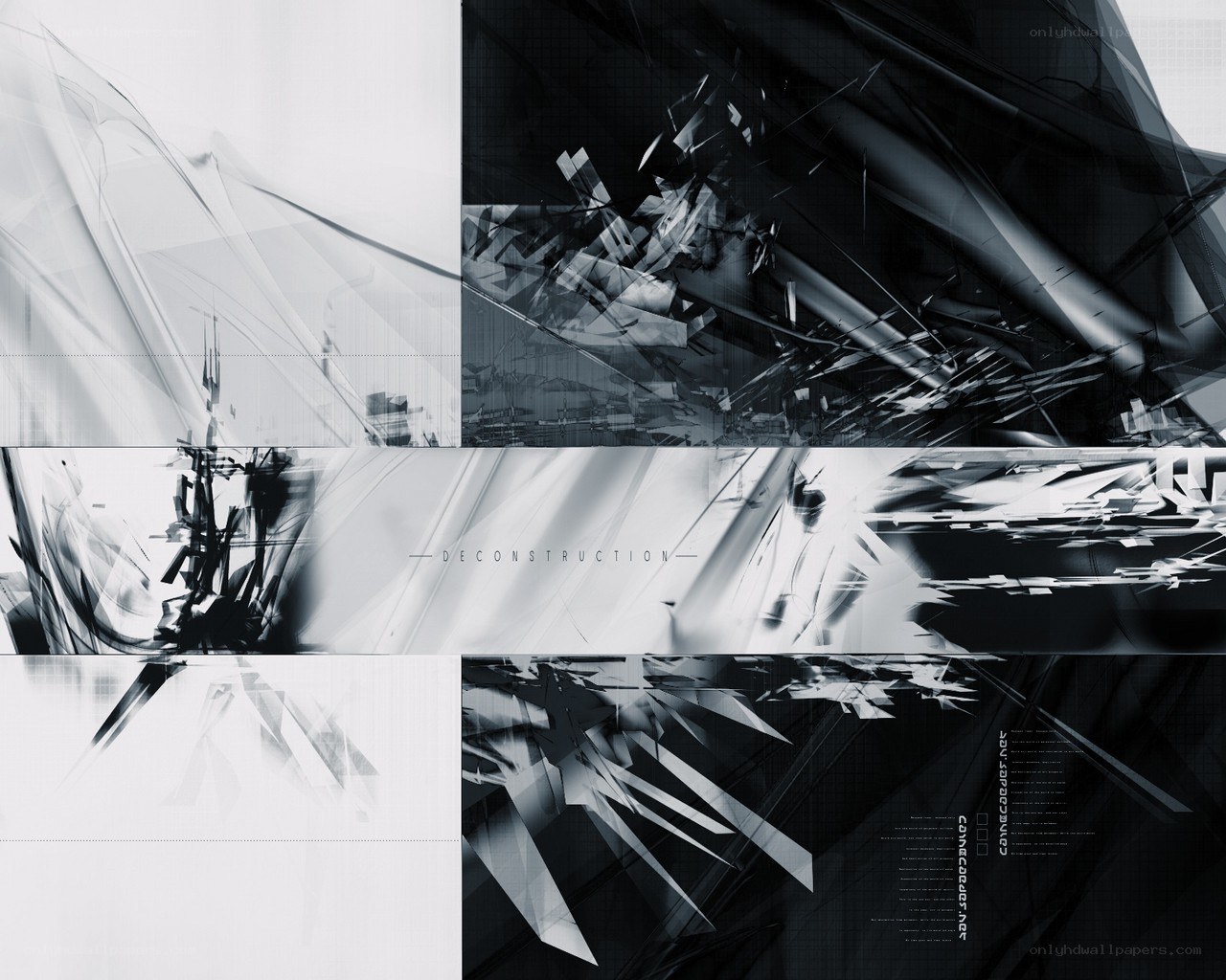 abstract deconstruction collage