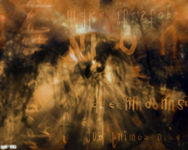 Abstract Demon Figure