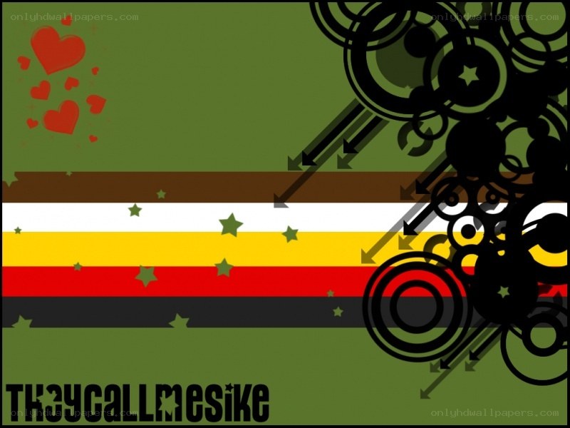abstract design with hearts and stripes