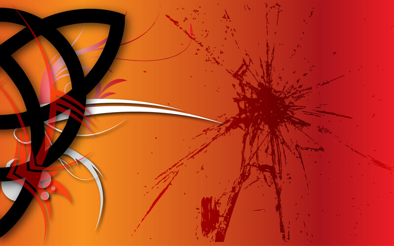 Abstract Design with Splatter