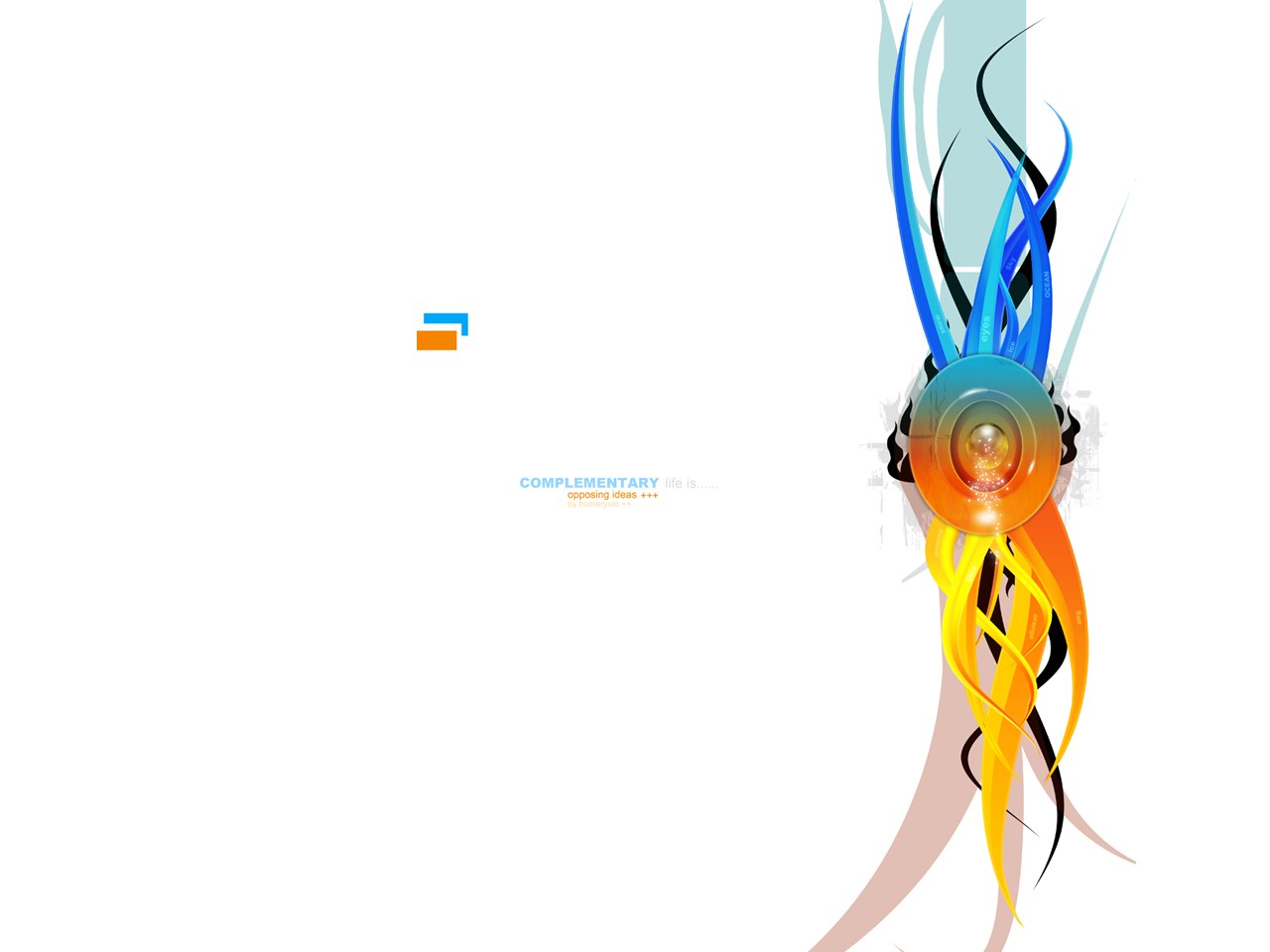 Abstract design with vibrant colors