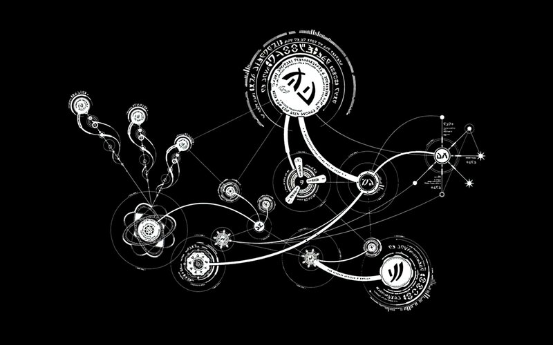 abstract diagram with symbols