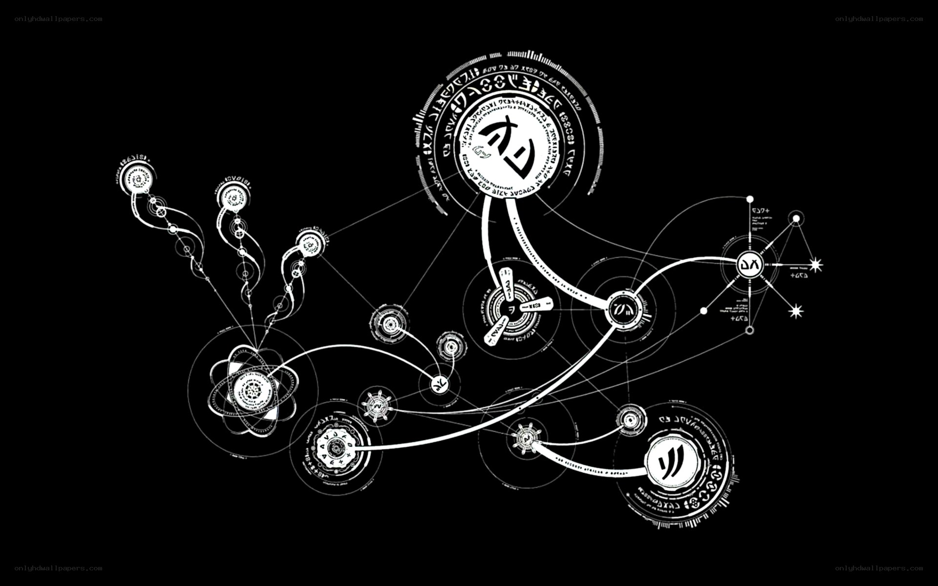 abstract diagram with symbols