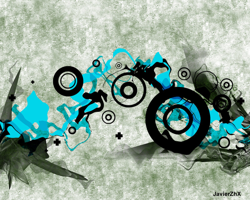 Abstract Digital Art — Blue, Dynamic