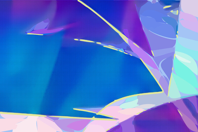 Abstract Digital Art — Blue, Vibrant, Digital Art, Lines
