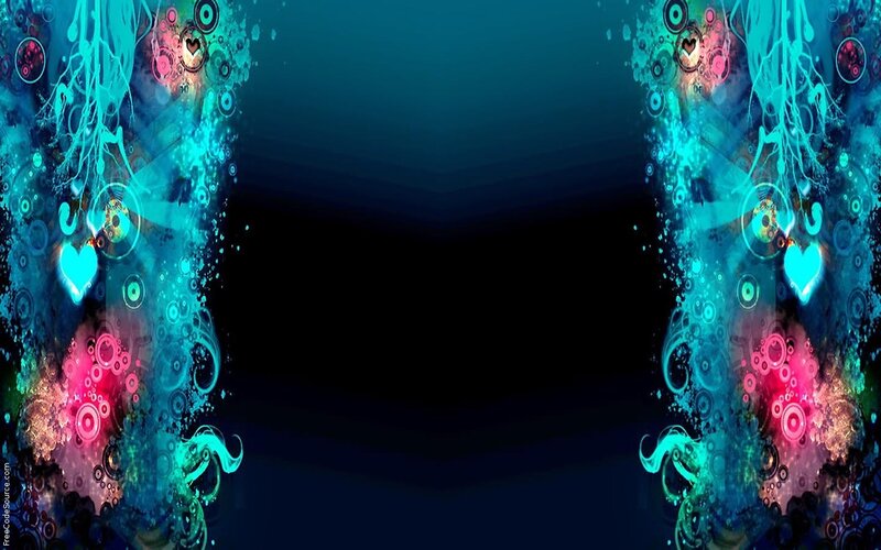 Abstract Digital Art — Blue, Vibrant