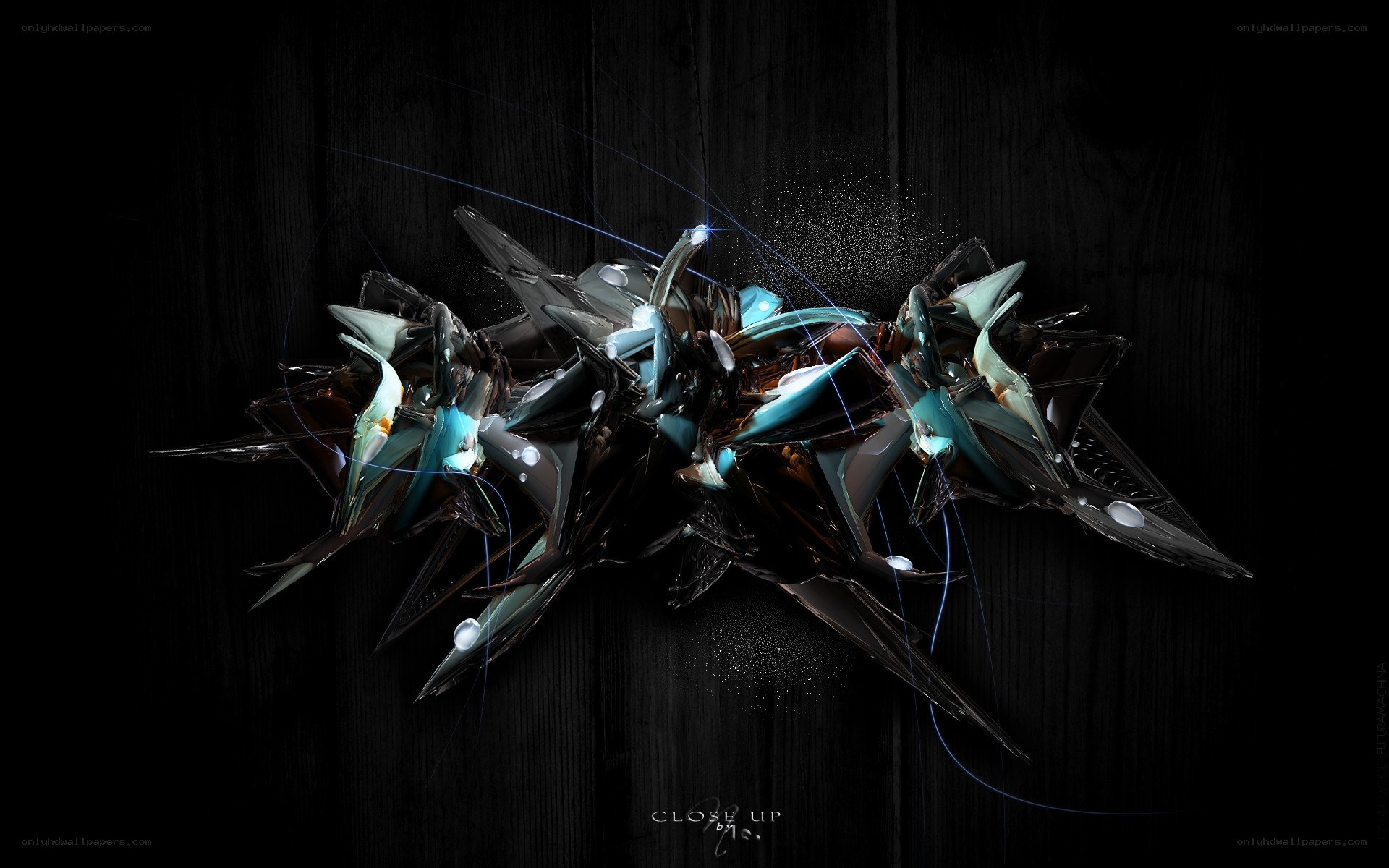 abstract digital art close-up