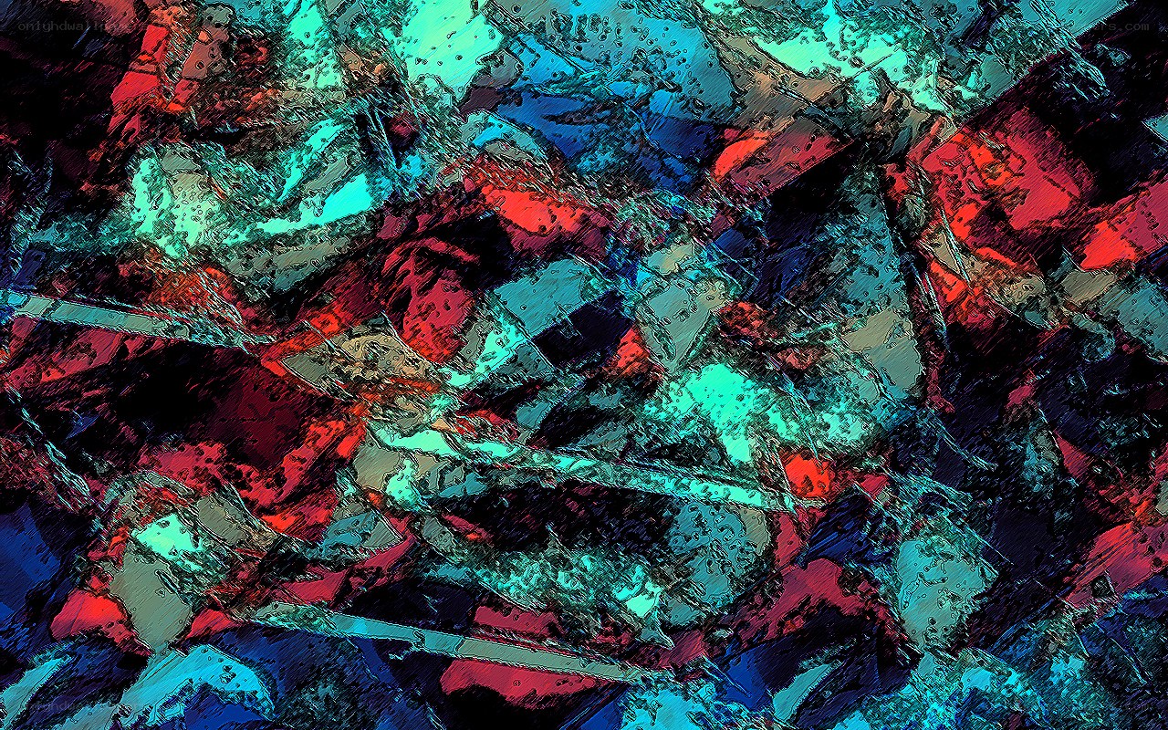 abstract digital art collage