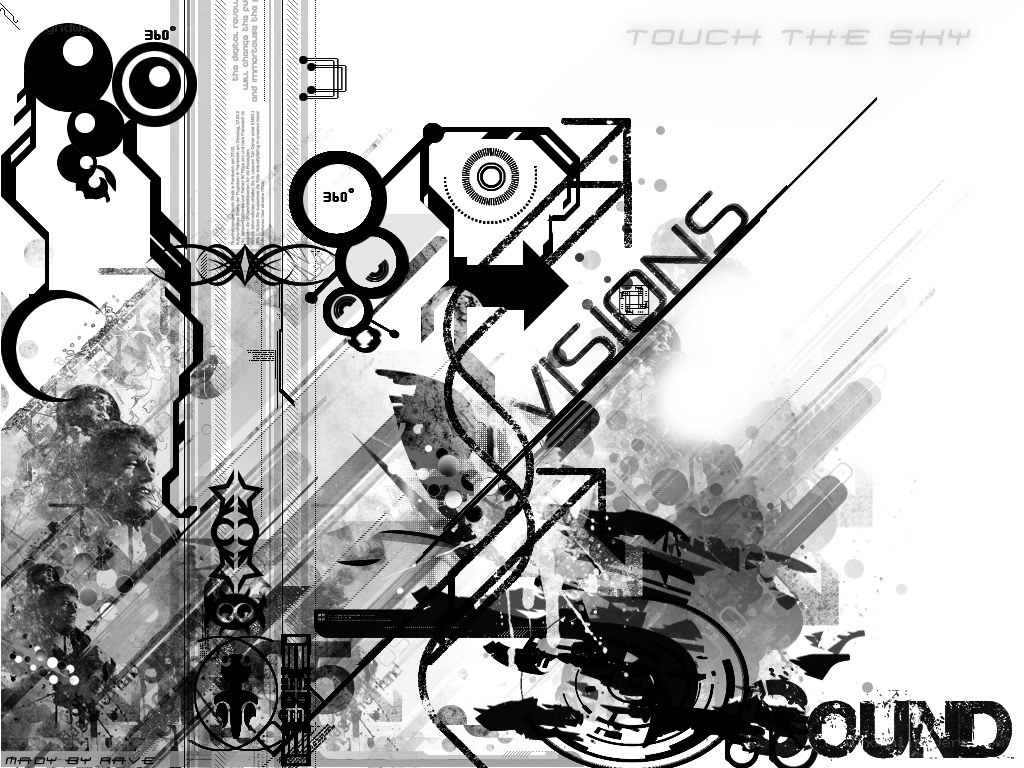 abstract digital art collage