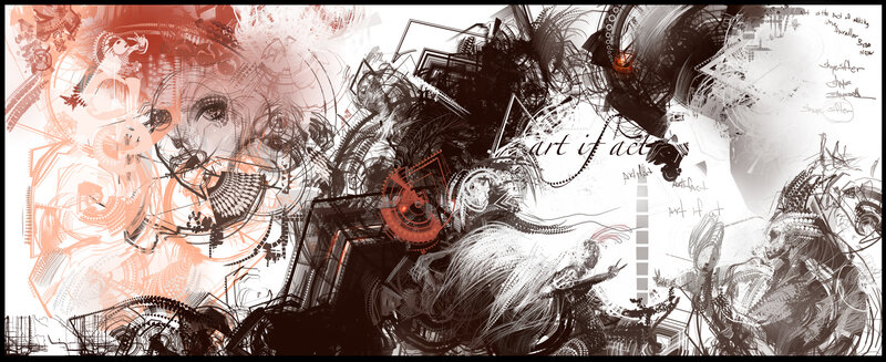abstract digital art collage