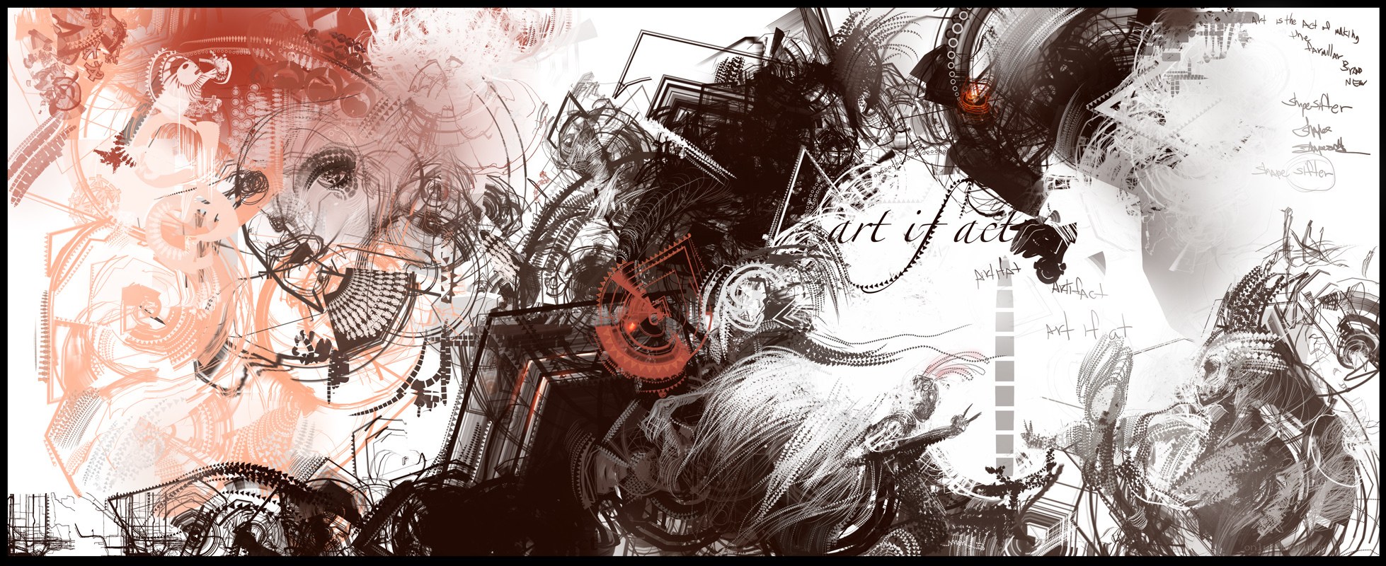 abstract digital art collage
