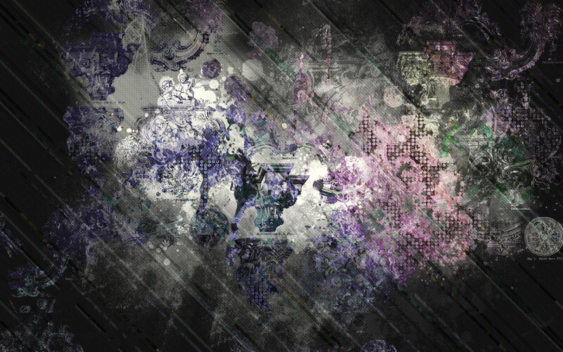 abstract digital art collage