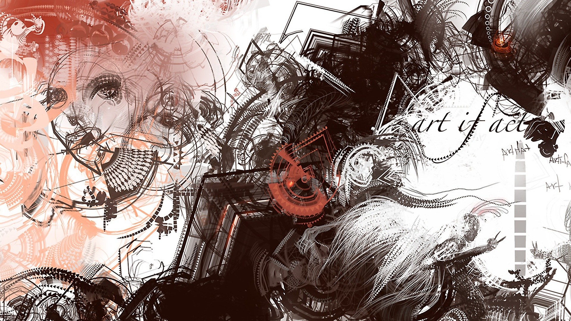 abstract digital art collage