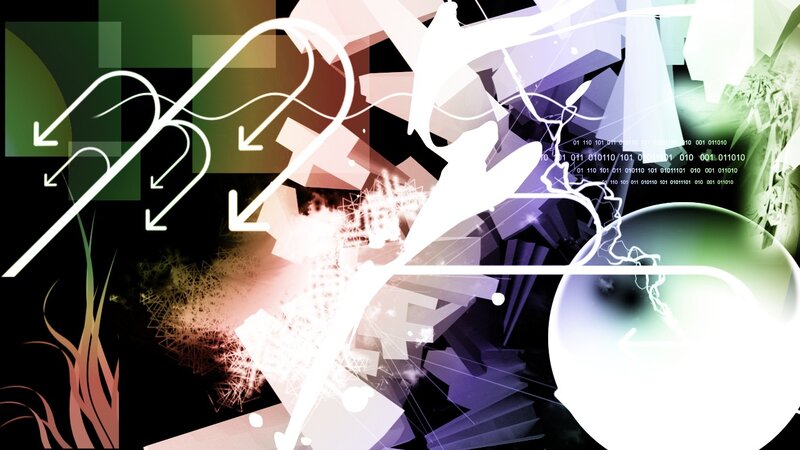 abstract digital art collage