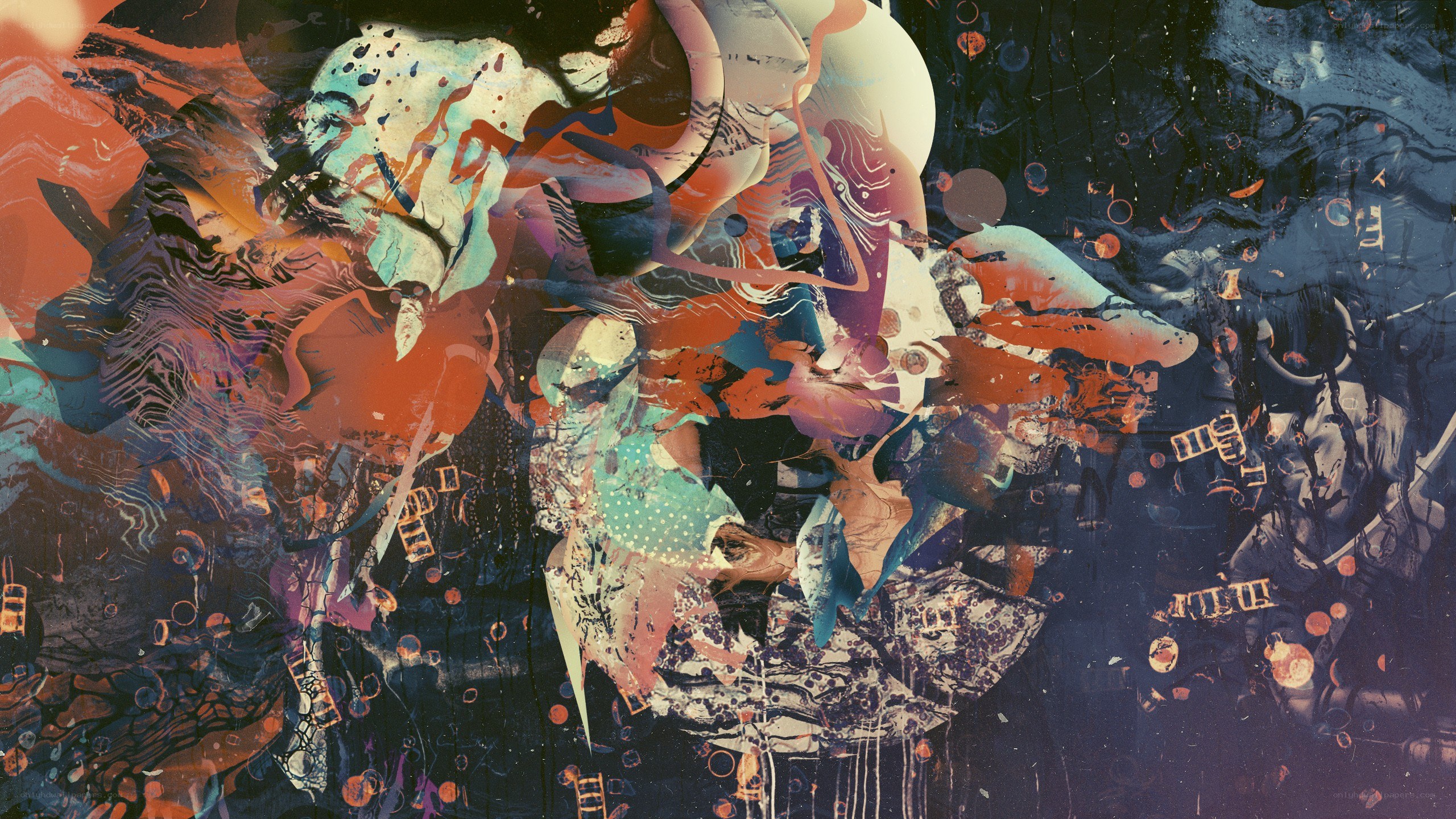 abstract digital art collage