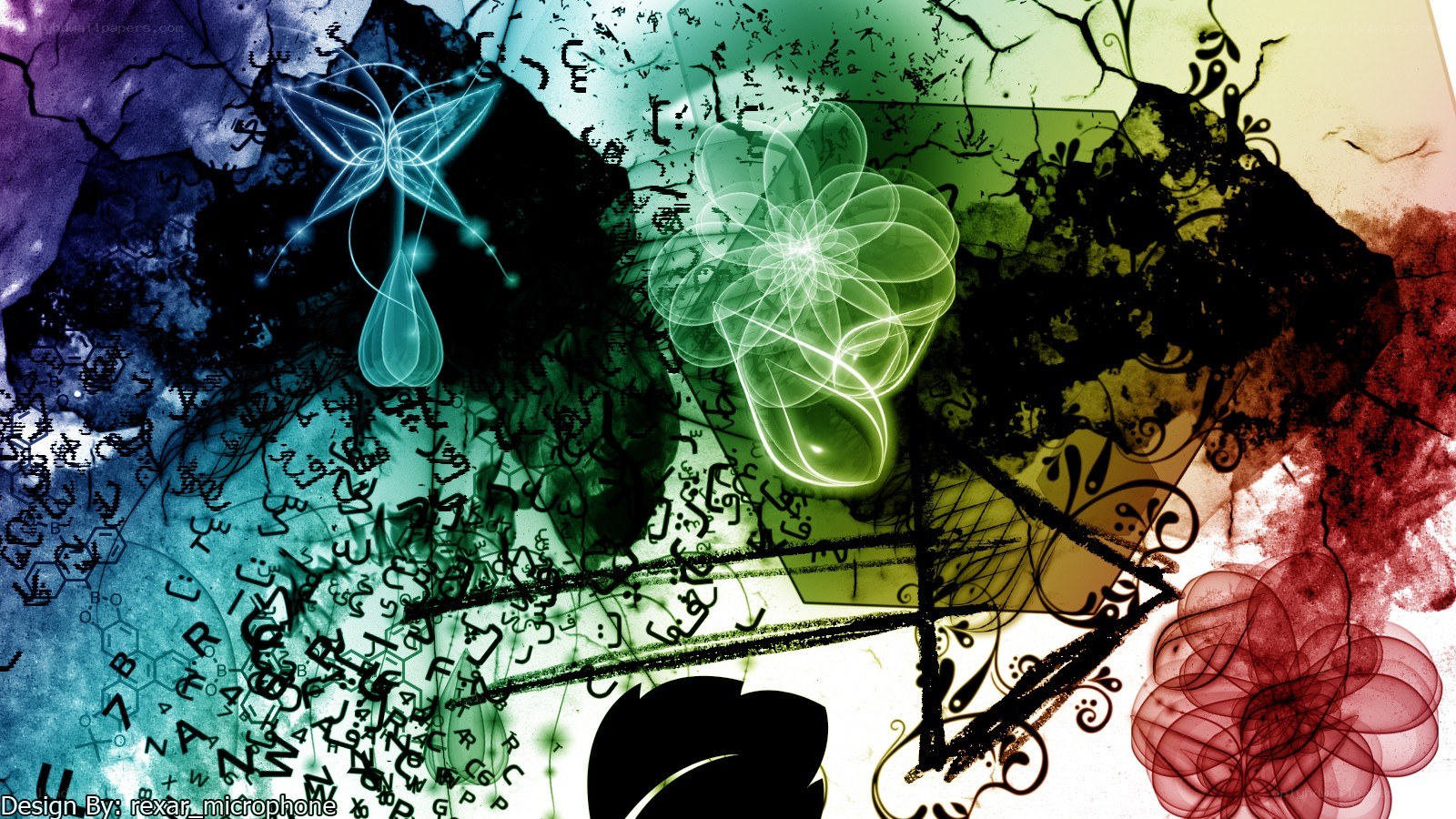 abstract digital art collage
