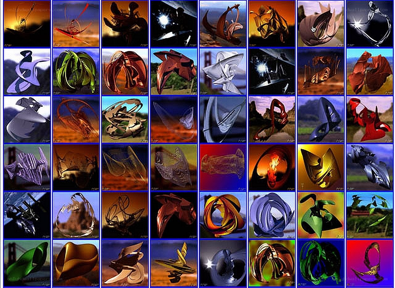 Abstract digital art collection