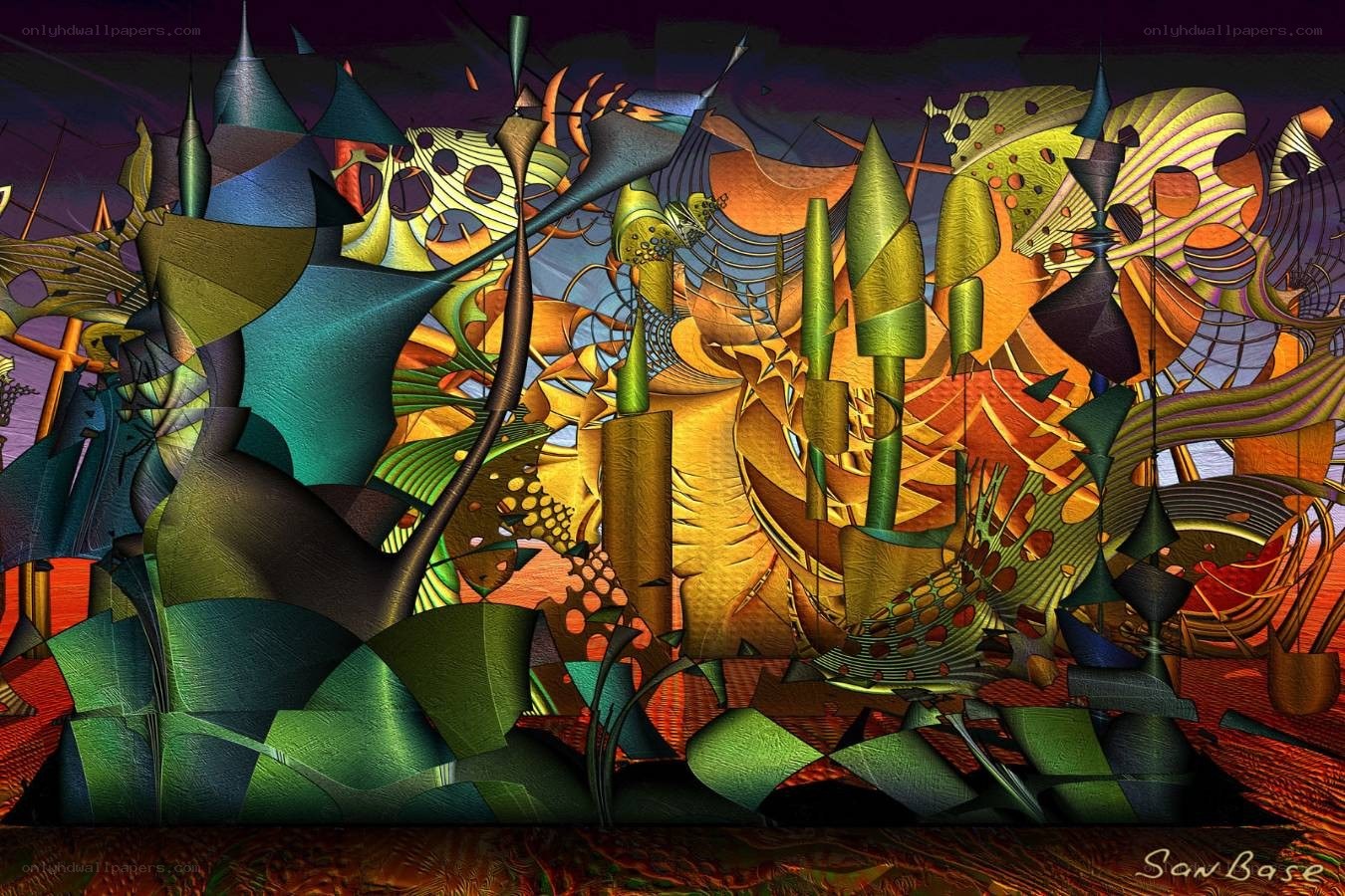 Abstract digital art composition
