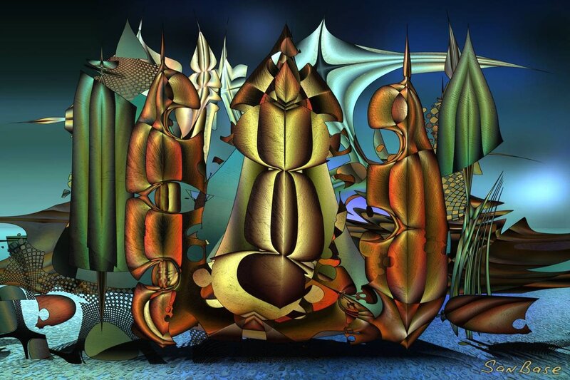 Abstract digital art composition