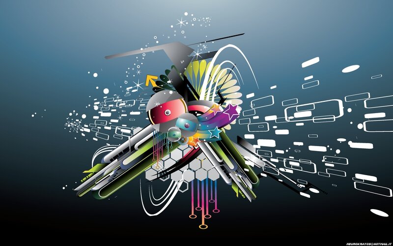 abstract digital art explosion