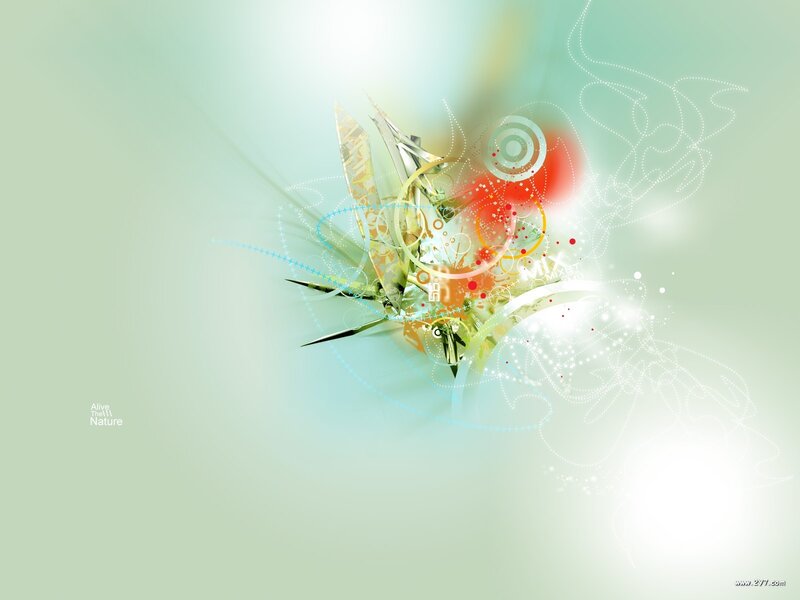 Abstract Digital Art — Green, Calm