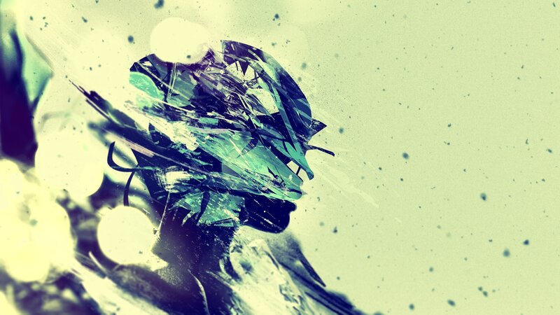 Abstract Digital Art — Green, Dramatic