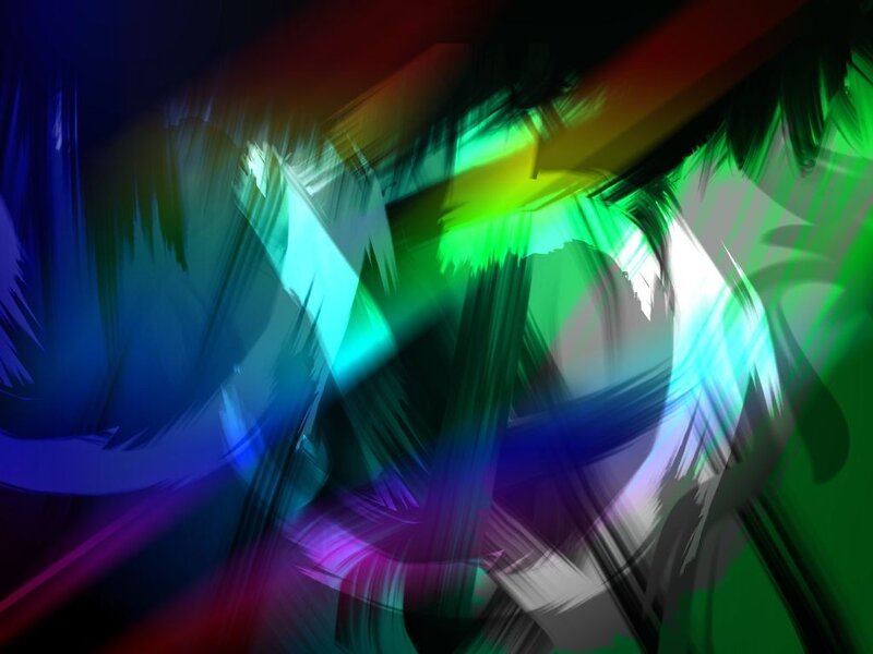 Abstract Digital Art — Green, Dynamic, Digital Art