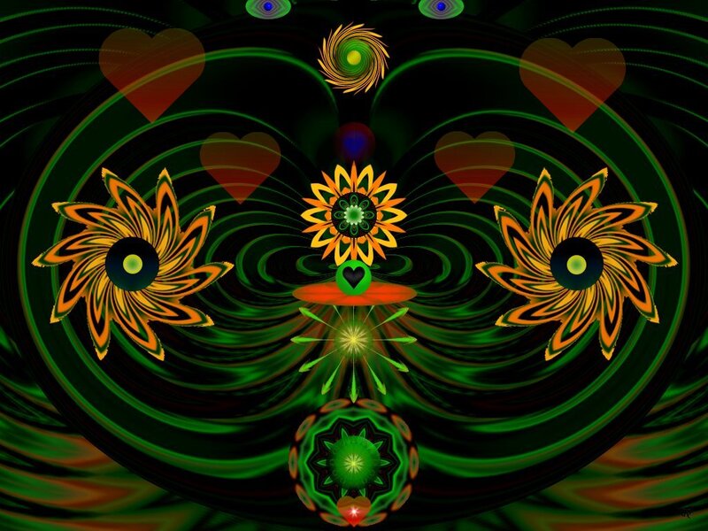 Abstract Digital Art — Green, Hypnotic