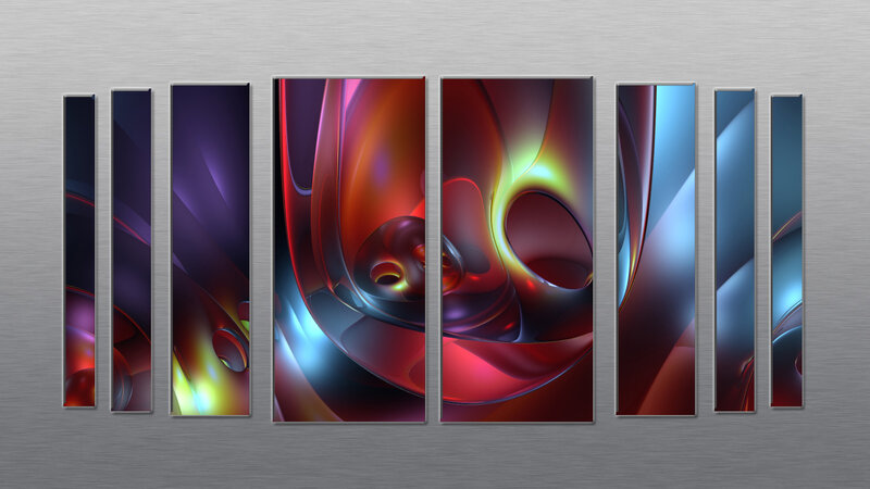 Abstract digital art panels