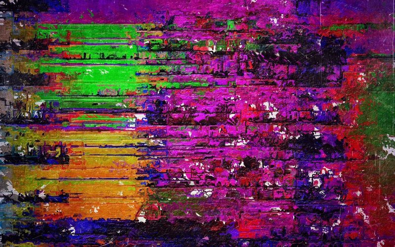 Abstract Digital Art — Purple, Chaotic
