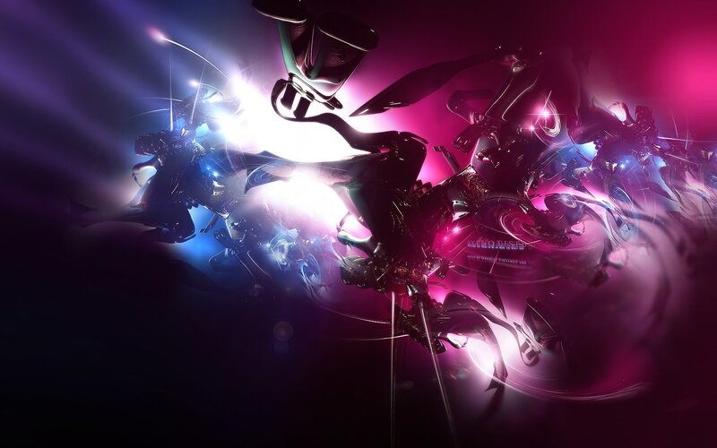 Abstract Digital Art — Purple, Dramatic
