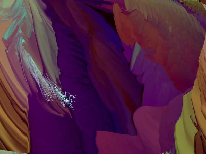 Abstract Digital Art — Purple, Dynamic, Digital Art, Colorful