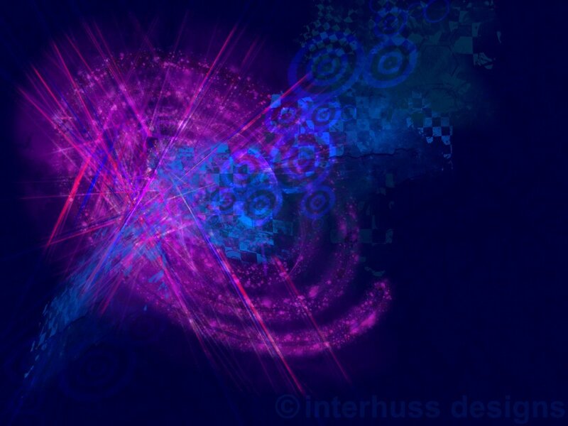 Abstract Digital Art — Purple, Energetic, Digital Art, Circles