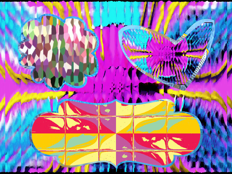 Abstract Digital Art — Purple, Vibrant, Digital Art