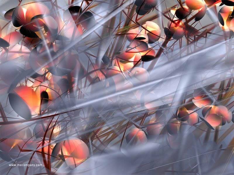 Abstract Digital Art — Red, Ethereal