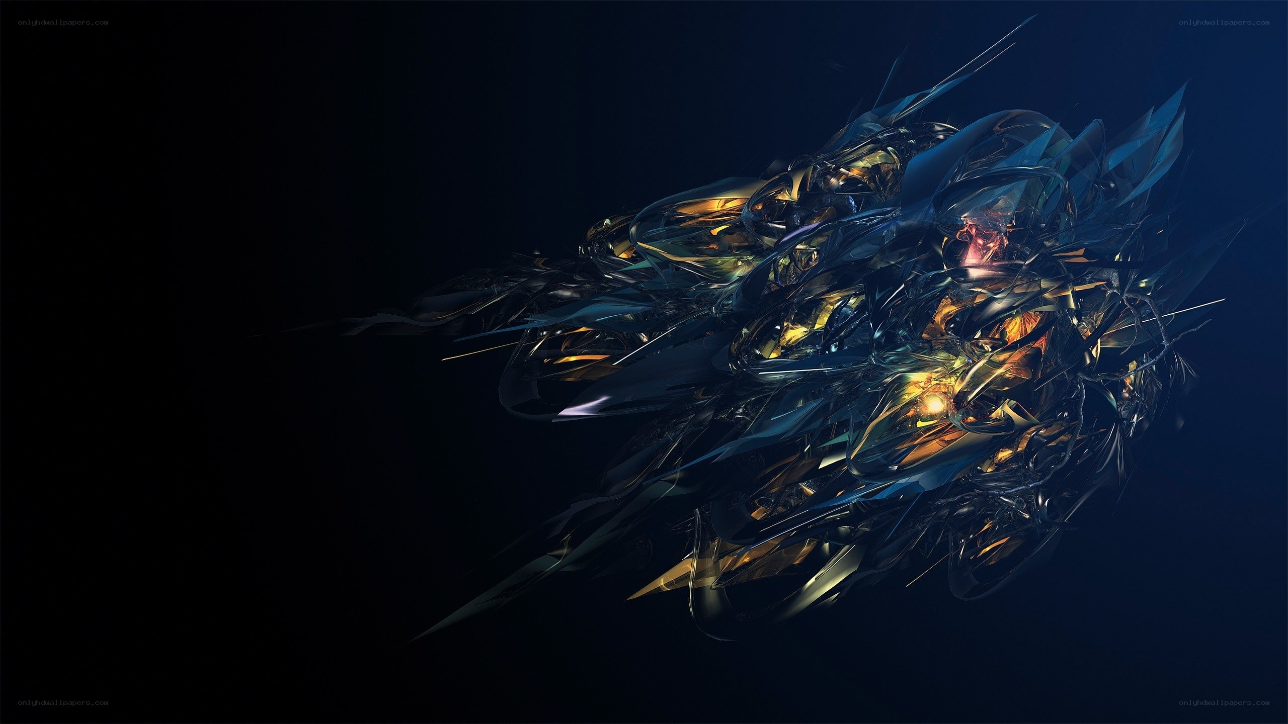 Abstract digital art sculpture