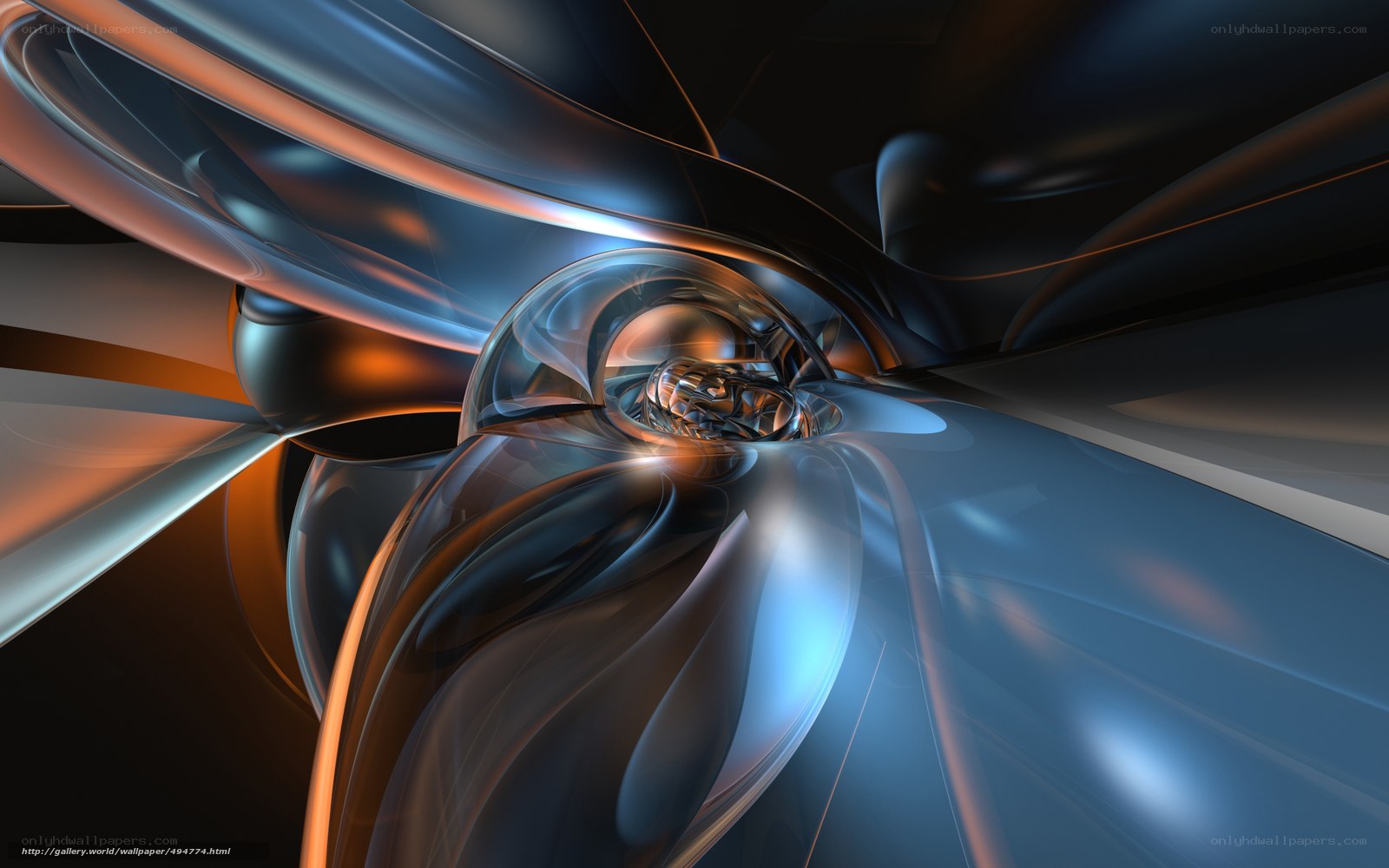 Abstract digital art swirl