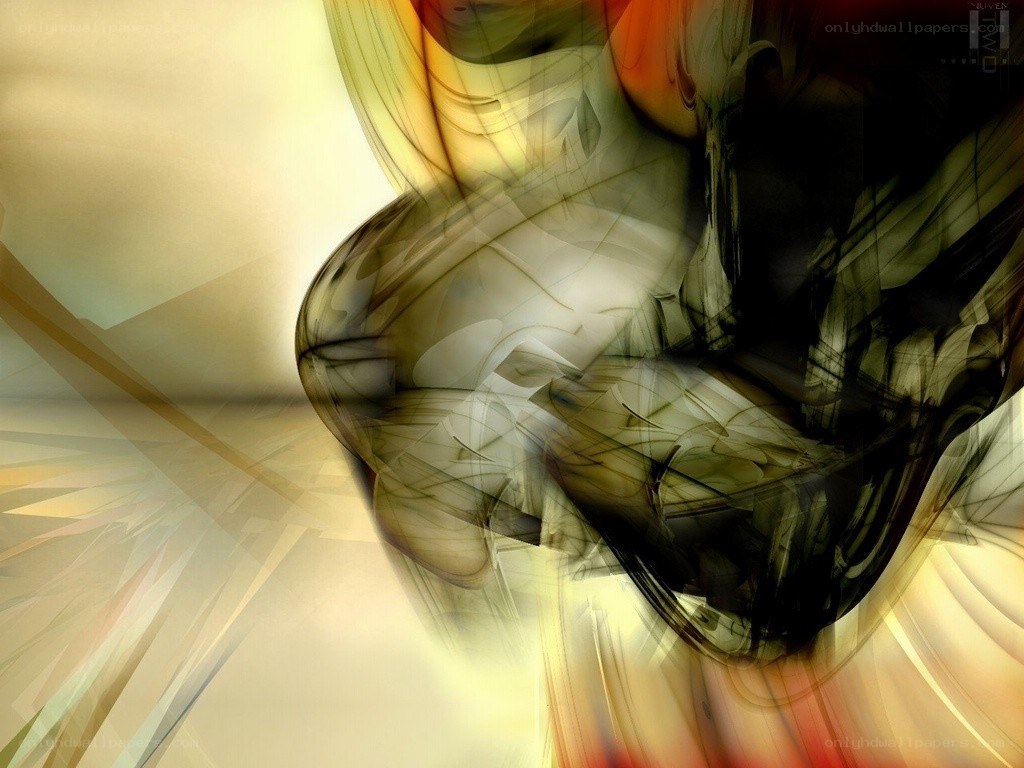 Abstract digital art swirl