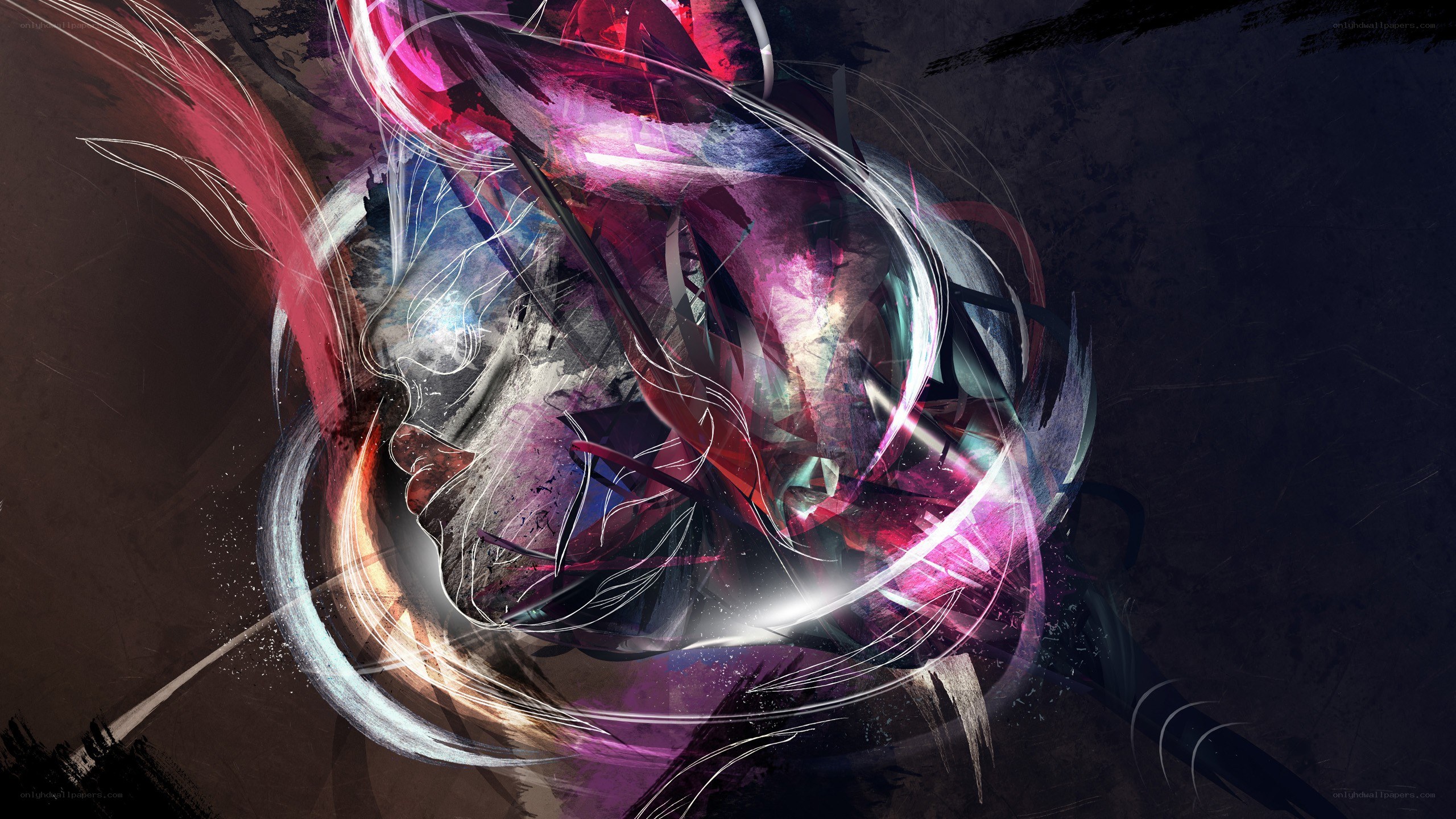 abstract digital art swirl
