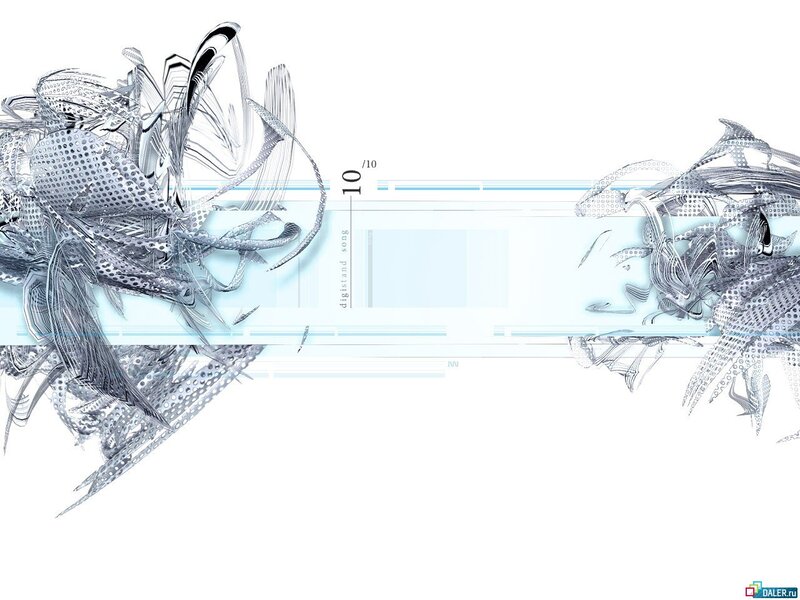 Abstract Digital Art — White