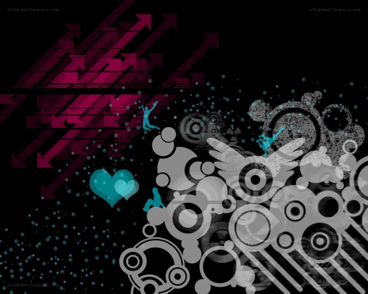 abstract digital art with arrows