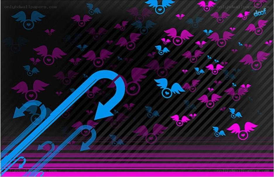 abstract digital art with arrows