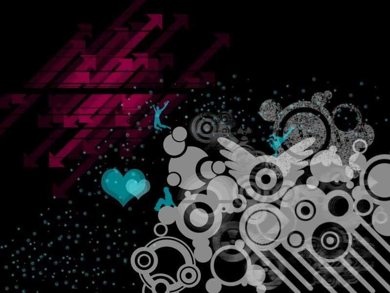 abstract digital art with arrows and shapes